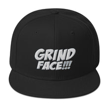 Load image into Gallery viewer, GrindFace!!! White/Grey Snapback Hat