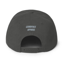 Load image into Gallery viewer, GrindFace!!! White/Grey Snapback Hat