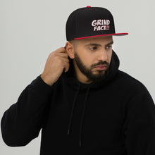 Load image into Gallery viewer, GrindFace!!! White/Red Snapback Hat
