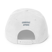 Load image into Gallery viewer, GrindFace!!! White/Grey Snapback Hat
