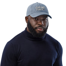 Load image into Gallery viewer, GrindFace!!! White/Blk Denim Hat
