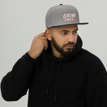 Load image into Gallery viewer, GrindFace!!! White/Red Snapback Hat
