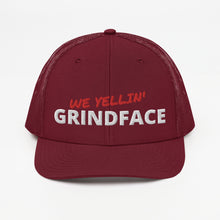 Load image into Gallery viewer, We Yellin&#39; GrindFace Trucker Cap
