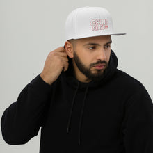 Load image into Gallery viewer, GrindFace!!! White/Red Snapback Hat
