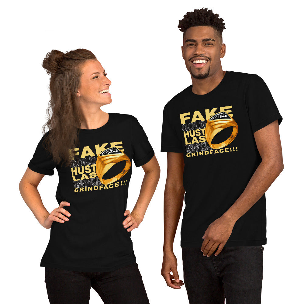 Fake Gold Hustla's Short-Sleeve Unisex T-Shirt